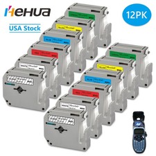 12PK M-K231 12mm 431 Compatible Brother P-Touch Label Tape 12MM PT-65 PT-70 90
