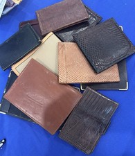Lot of 13 Genuine Leather Wallets All Leather Pre-Owned Mixed Styles