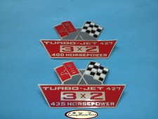 67-69 Chevrolet Chevy Corvette Turbo Jet 427 3x2 Tri Power Air Cleaner Decal