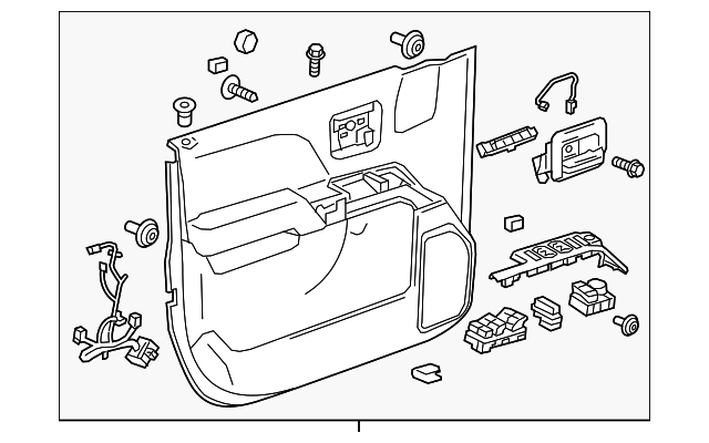Genuine GM Door Trim Panel 23427585