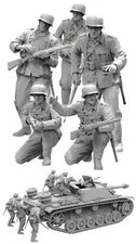 Border Model 1/35 Model WWII German Tank Desant Troops (x5 Resin Figures) Model