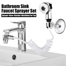 Handheld Shower Head Spray Tap Hose Attachment Set Sink Bathroom Faucet Sprayer
