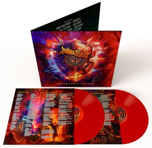 JUDAS PRIEST - Invincible Shield (2024) 2 LP red Vinyl - Afbeelding 1 van 1