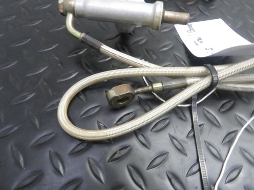 03 04 05 POLARIS TRAIL BOSS 330 OEM FACTORY REAR BRAKE MASTER CYLINDER & LINE - Picture 3 of 11