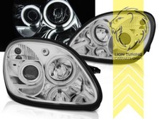 CCFL Angel Eyes Scheinwerfer f&uuml;r Mercedes Benz SLK R170 chrom