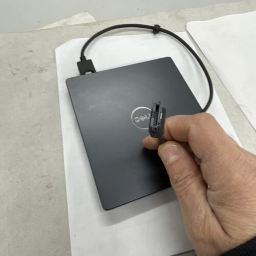 Dell K01B eSATA Laptop External EMedia Bay USB DVD-RW Slim Optical Drive + Cable - Picture 5 of 6