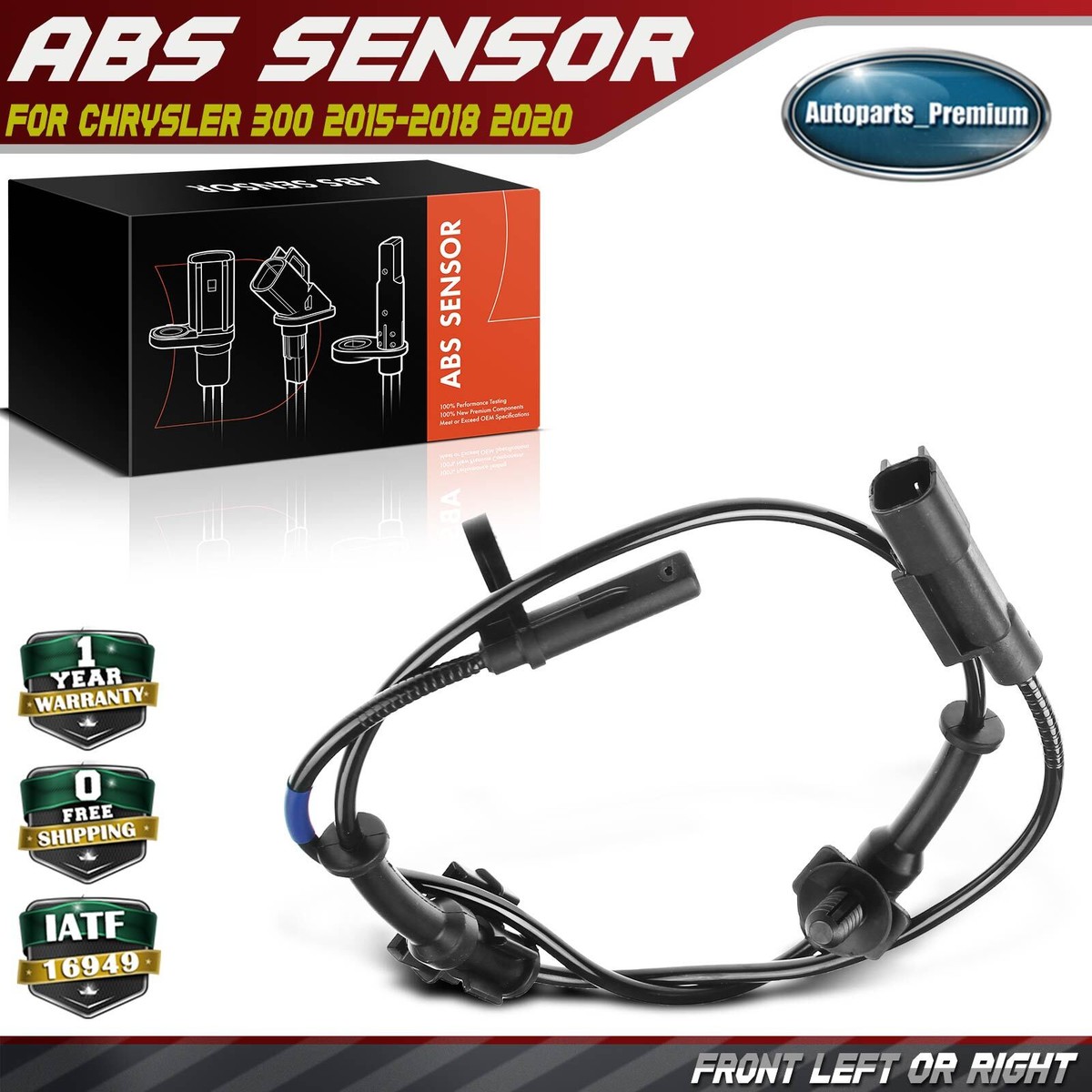 PNL.A☆ ABS Wheel Speed Sensor for Toyota Corolla 2009-2013 L4 1.8L