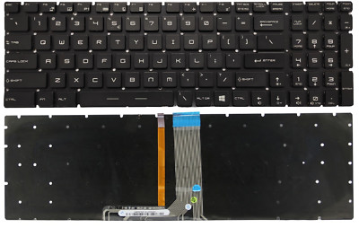 US TASTATUR FÜR MSI GP62 GL62 GP72 GP62VR GP62MVR GP72MVR RGB BACKLIT