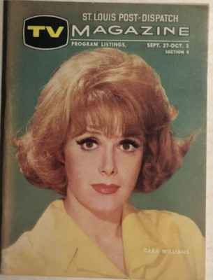 TV MAGAZINE St. Louis (MO) Post-Dispatch September 27, 1964 Cara Williams
