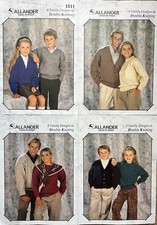 Pre-owned Knitting Pattern - Allander - 8 Family Sweaters Cardigans in DK