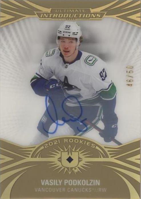 2021-22 Upper Deck Ultimate Collection - Ultimate Introductions Vasily ...