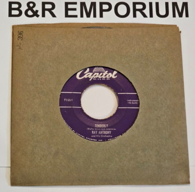 Ray Anthony - Tenderly/Autumn Nocturne - (1950 Capitol) - 7'' 45-RPM Vinyl Single