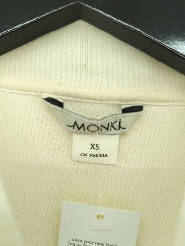 Monki Women's Top XS White Polyester with Viscose Basic - Picture 7 of 7