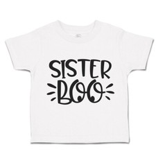 Halloween Toddler T-Shirt Sister Boo Bats Boy  Girl Clothes Baby Funny Tee