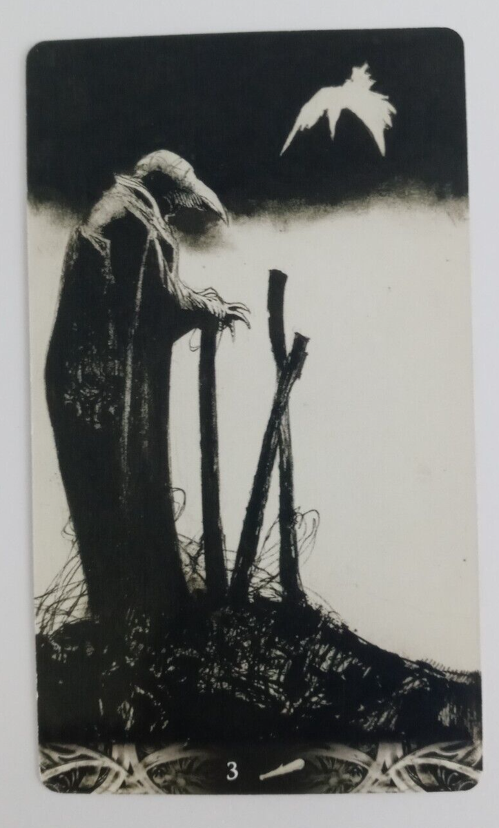 Murder of Crows Tarot Card by Corrado Roi 3 Of Wands 4.75