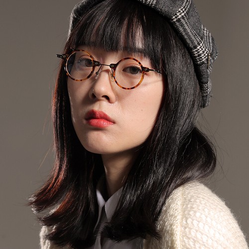 Vintage Small Round 36mm Hand Made Eyeglass Frames Acetate Full Rim Rx able - Picture 10 of 44