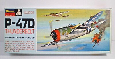VINTAGE Monogram Model Kit 1:48 Scale P-47D Thunderbolt Republic WWII ...
