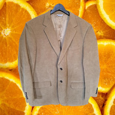 Joseph  Feiss Tan Corduroy Blazer Size 44 Long