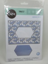 SI1 Sizzix Thinlits Die Geo Lattice Frame Jessica Scott New
