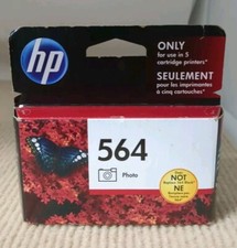 HP 564 Photo Ink Cartridge, CB317W CB317W 140 Photosmart Genuine 7510, EXP 03/21