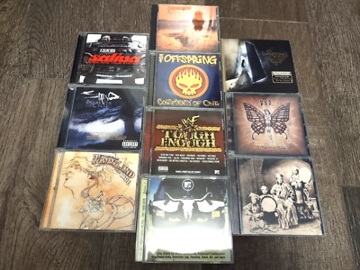Rock 10 CD Lot (POD Saliva Offspring Staind Evanescence AliceInChains TommyLee+