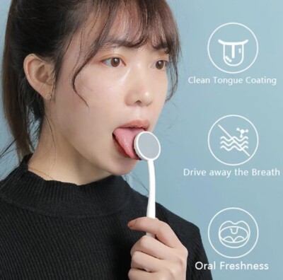 Unique Design Tongue Scraper Brush Fresher Breath Oral Hygiene Tool H6
