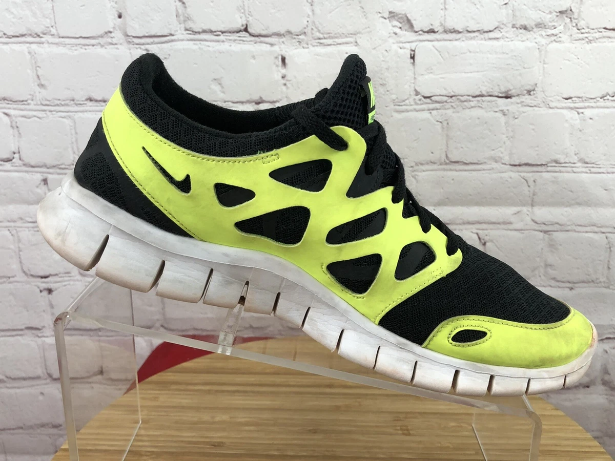 hangen drie De slaapkamer schoonmaken Nike Free Run +2 Running Cross Training Shoes Yellow Black Mens Size 8.5 |  eBay