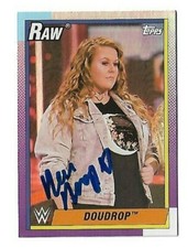 WWE DOUDROP Signed 2021 Topps Heritage  Foil Card #12