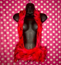Fuzzy Stripperwear Exotic Dancer one piece Dress Halter Made To Fit Choose Color