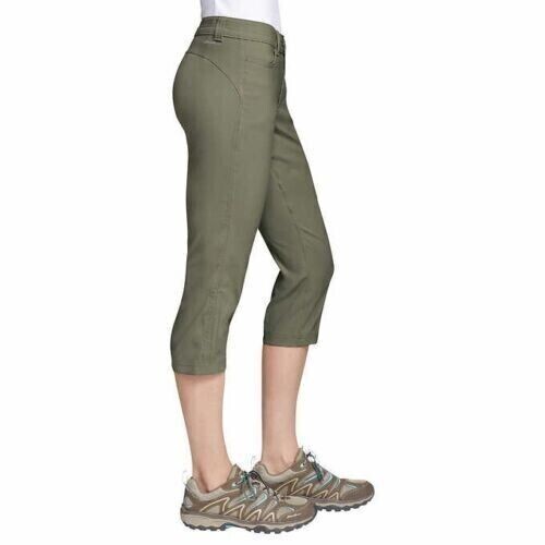 NEW! Eddie Bauer Women's Rainier Capri Pant UPF 50+ Secure Zip Cargo Pocket eBay