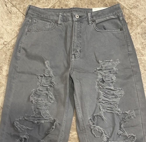 American Eagle AE Ripped Mom Jean Blue 8 Regular NWT - Picture 2 of 12