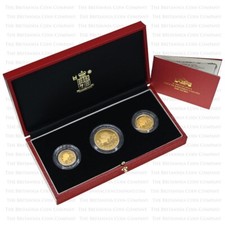1996 Macau Lunar Year of the Rat 3 Coin Gold Proof Set 1000, 500 and 250 Pataca