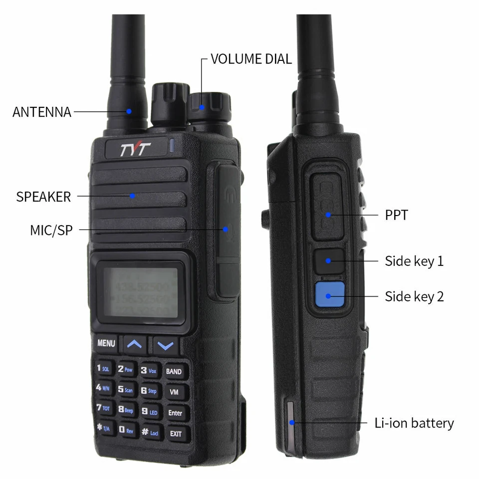 TYT TH-350 Tri-brand Tri-Standby Walkie Talkie VHF UHF 136-174 220-260 400-480MH - Image 2 of 4