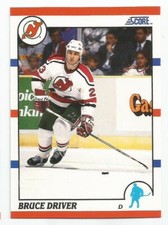 BRUCE DRIVER 1990-91 SCORE CARD NEAR MINT+ CONDITION