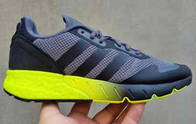 ADIDAS ORIGINALS ZX 1K BOOST BLACK/YELLOW H01258 MEN'S RUNNING