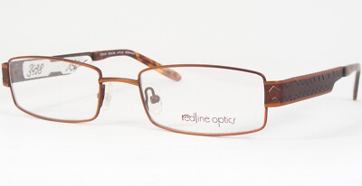 Redline optics RH 109 C8 Burnt Orange UNIQUE RARE EYEGLASSES 52-18-135mm (NOTES)