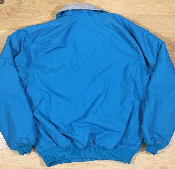 Vintage Patagonia Shelled Jacket Size 13-14 Fleece Lined Blue USA