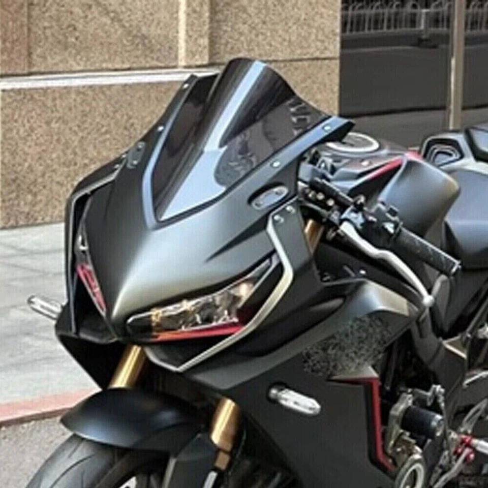 Black Double Bubble Windscreens For CBR650R 2019 - 2025 Windshields , Plastic - image 2 of 3