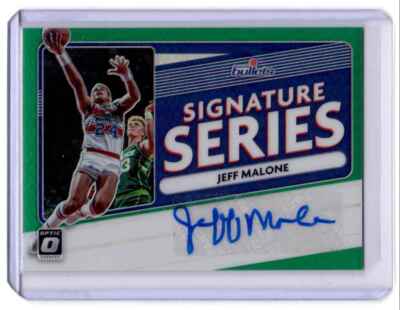 2020-21 Signature Series Jeff Malone Auto Washington Bullets #SS-JMA Green Prizm