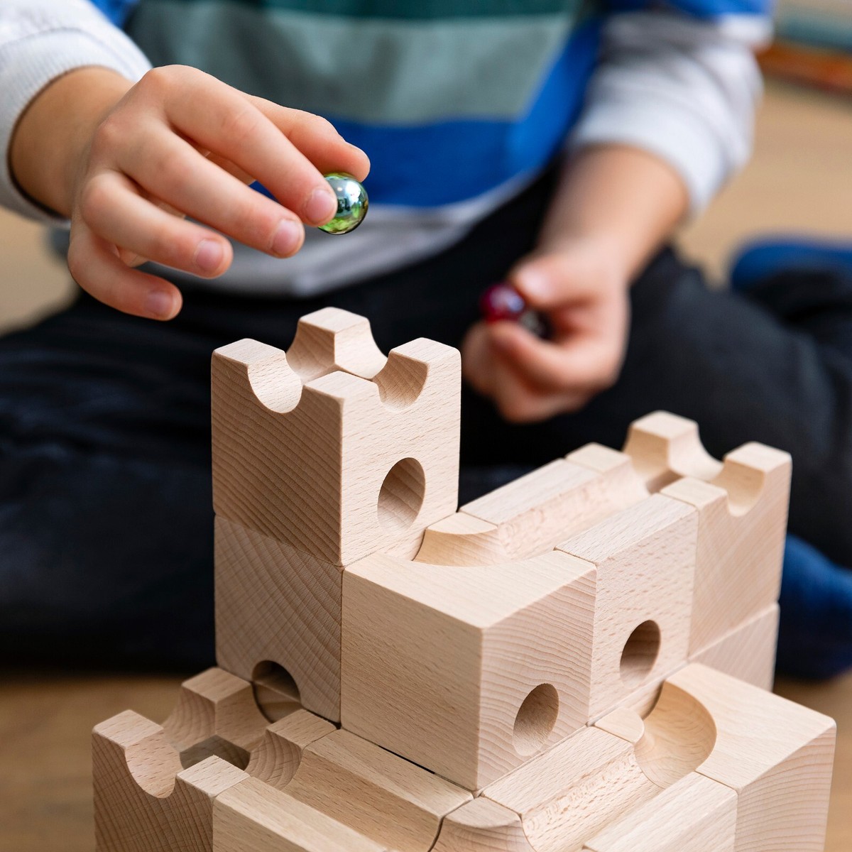 知育玩具 cuboro standard Standard 50 Marble Run Set (Cuboro)