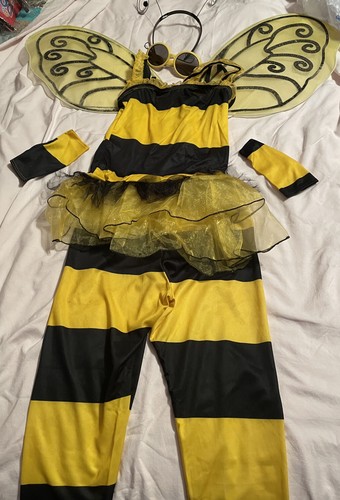 Bumble Bee Dress Halloween Costume Child Youth M 8-10 Little Honey California Co - Picture 5 of 8