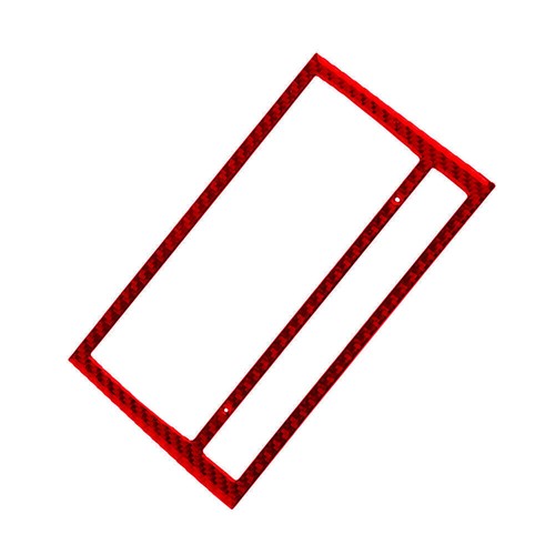 Red Carbon Fiber Air Conditioner Frame Panel Cover Trim For Audi A4 S4 2005-2006 - Picture 10 of 12
