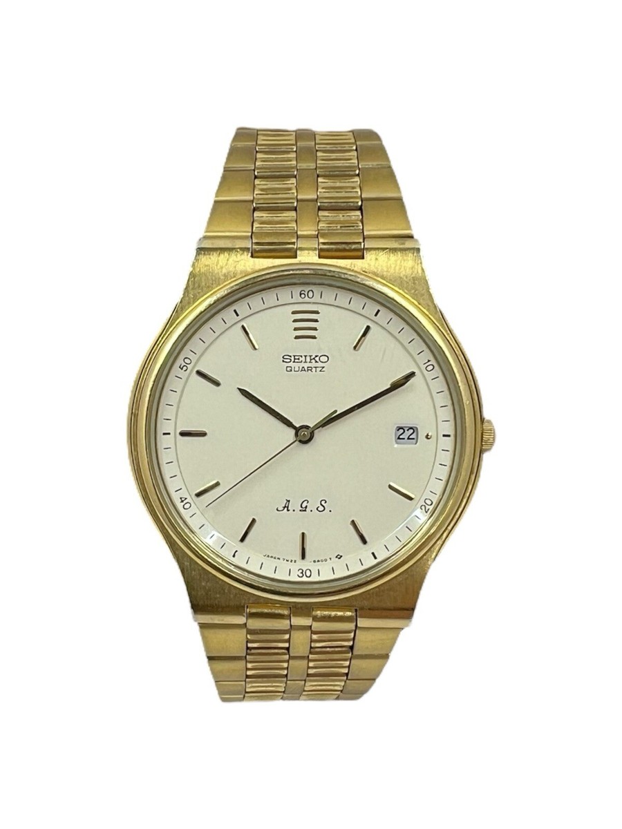 1990 Seiko Quartz AGS (Kinetic) 7M22-6A00 Vintage 35mm Watch 1990 Seiko Quartz AGS (Kinetic) 7M22-6A00 Vintage 35mm Watch