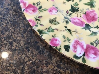 Royale Garden Staffordshire Pink White Rose Chintz Collection