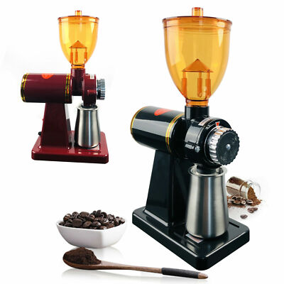 Commercial Coffee Grinder Electric Grind Automatic Burr Mill Bean Home Office