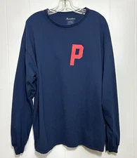 Primitive Apparel 2008 T-shirt Men XL Blue Red Graphic Long Sleeve Skateboarding