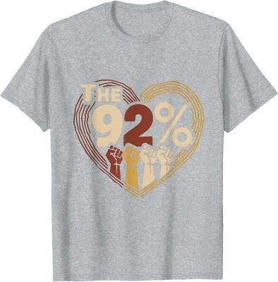 #ad 92 Percent Black Voting Power Union Present Cool Unisex T Shirt $14.99