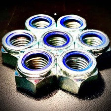 Metric Hexagon Nyloc Nuts Zinc BZP T Type Class 10