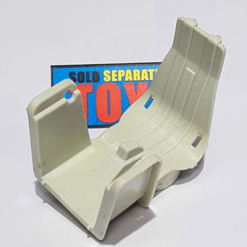 Vtg GI Joe Rolling Thunder SIDE SEAT chair original 1988 vehicle white part * - Picture 1 of 9