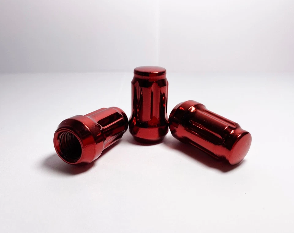 FIT SUZUKI KIZASHI GRAND VITARA XL-7 SPLINE LUG NUT CONE SEAT 12x1.25 RED 20PC - Image 3 of 4